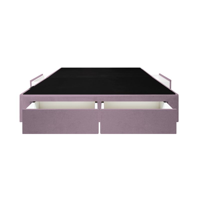 BARAKA HOME - Base de Cama Wels 4 Cajones 1.5 Plz 2P - Lila