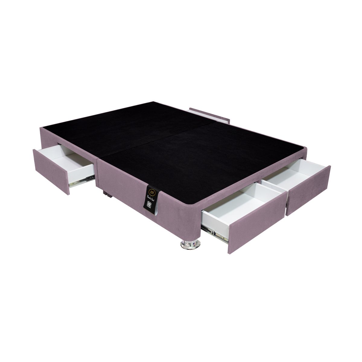 BARAKA HOME - Base de Cama Wels 4 Cajones 1.5 Plz 2P - Lila