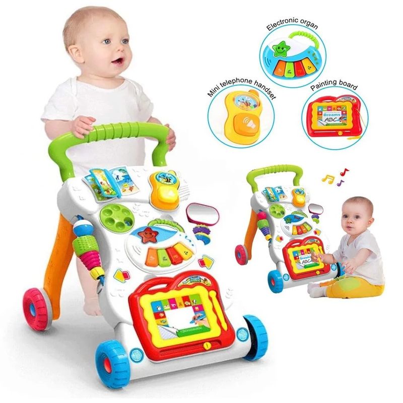 IDEAL - Andador Benic Baby Walker Piano Y Pizarra Magnética