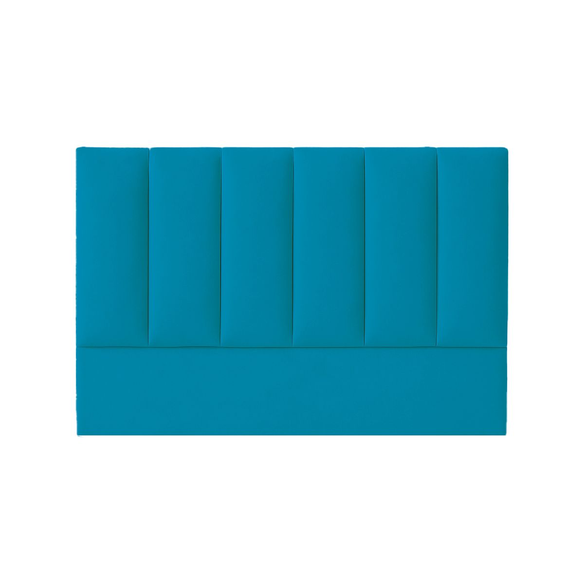MUEBLES MACRUMO - Combo Cama tapizada Deco  - Queen Turquesa + Colchón Semiortopédico
