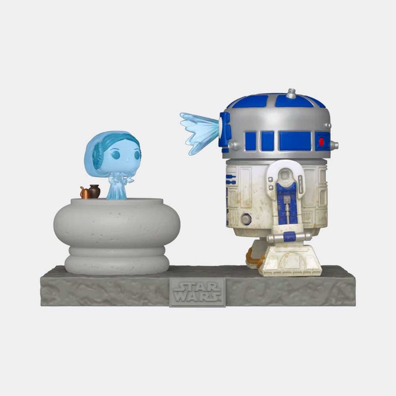 FUNKO - FUNKO POP DELUXE STAR WARS R2-D2 AND PRINCESS LEIA HOLOGRAM