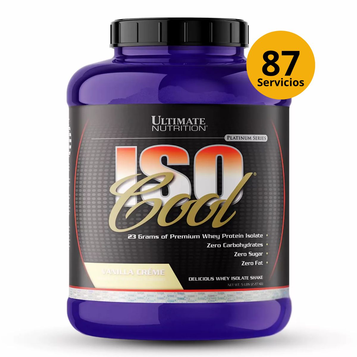 Ultimate Nutrition - ISO COOL 5LB VAINILLA - PROTEÍNA ISOLATADA