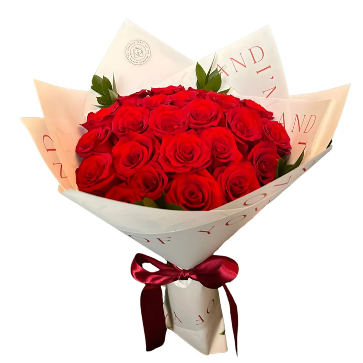 D'AMOUR - Ramo 24 rosas rojas