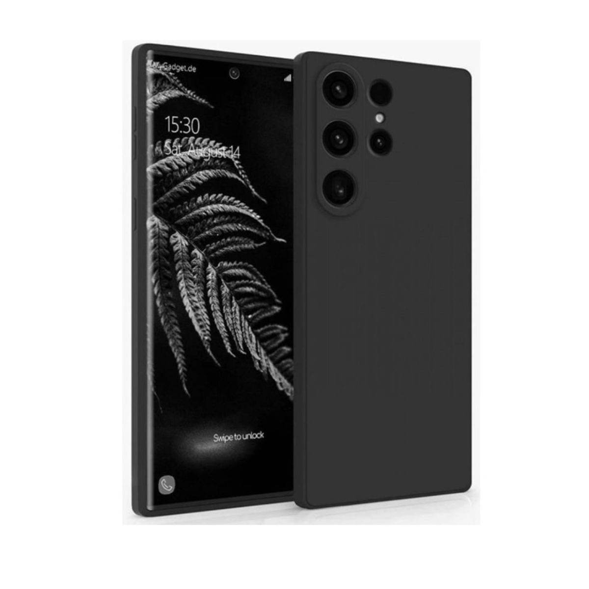 CASE - CASE SILICONA PARA SAMSUNG S24 ULTRA  - NEGRO