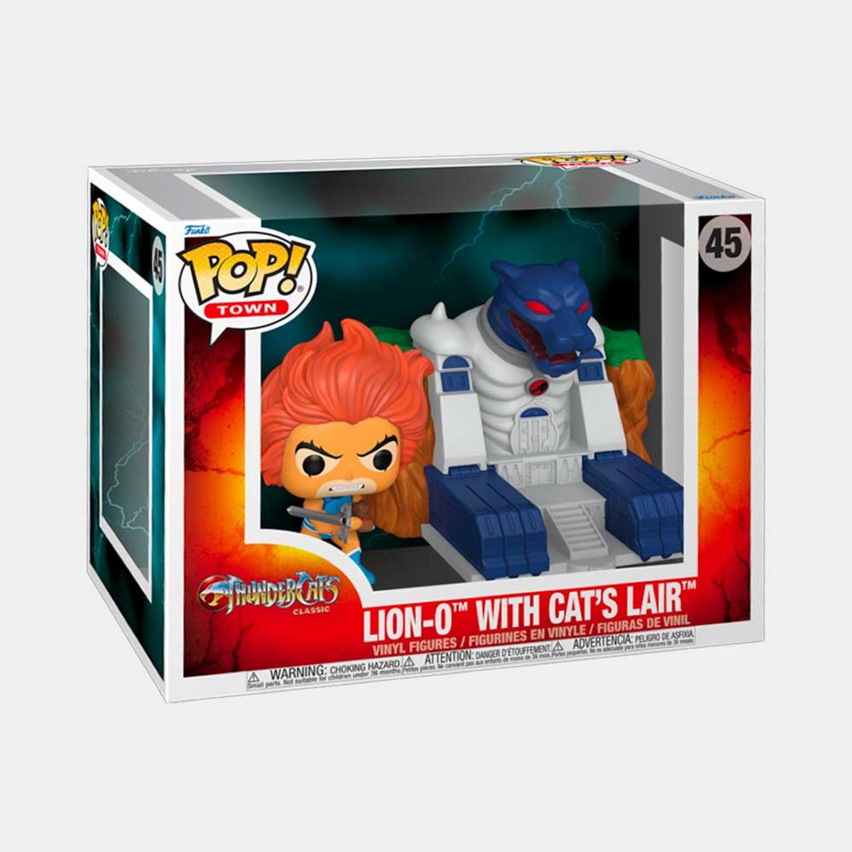 FUNKO - FUNKO POP TOWN THUNDERCATS CLASSIC - LION-O WITH CATS LAIR
