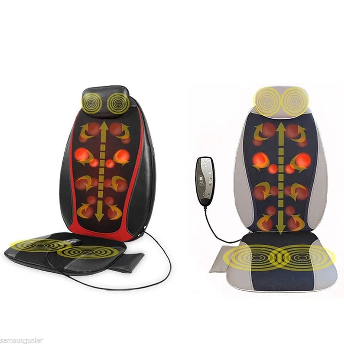 GENERICO - sobre-Asiento de masajes  portátil para Cuerpo Entero con Mando