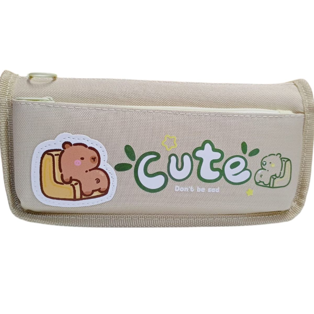 GENERICO - Cartuchera Capibara Cute Color Crema