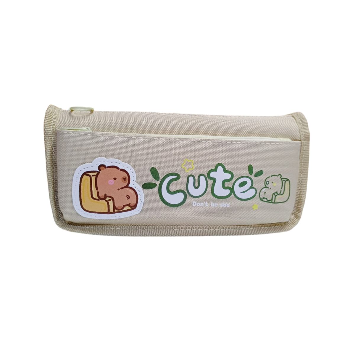 GENERICO - Cartuchera Capibara Cute Color Crema