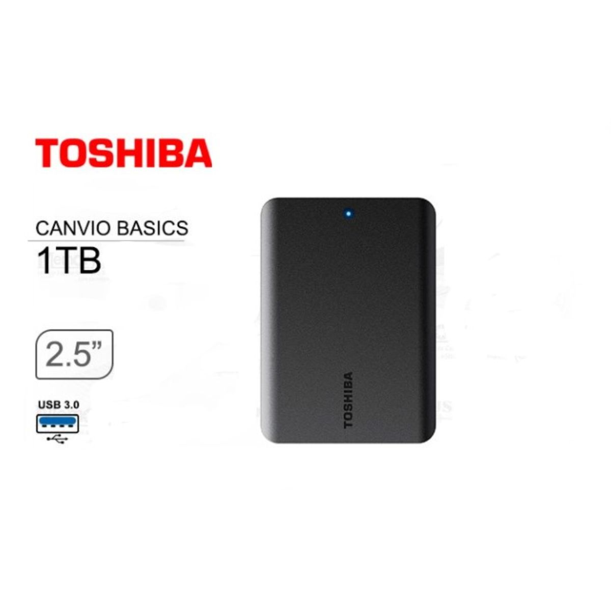 TOSHIBA - Disco Duro Externo Toshiba Canvio Basics 1 TB