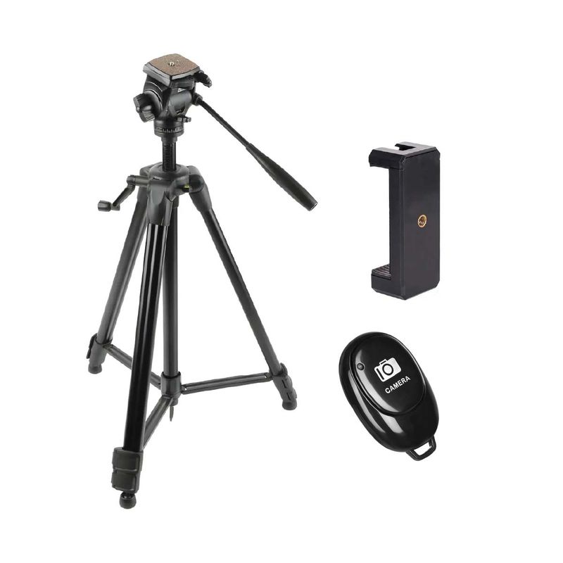 WEIFENG - Trípode Weifeng WT-3970+Adaptador Celular A Trípode+Disparador