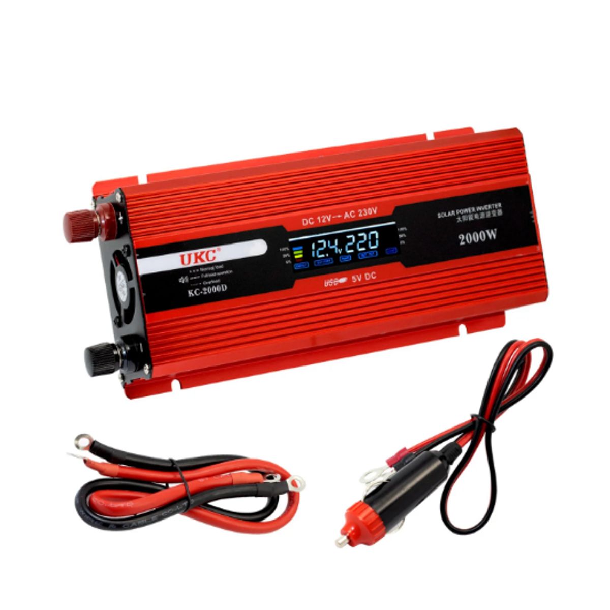 GENERICO - Inversor 12VDC220VAC 2000W KC-2000D UKC