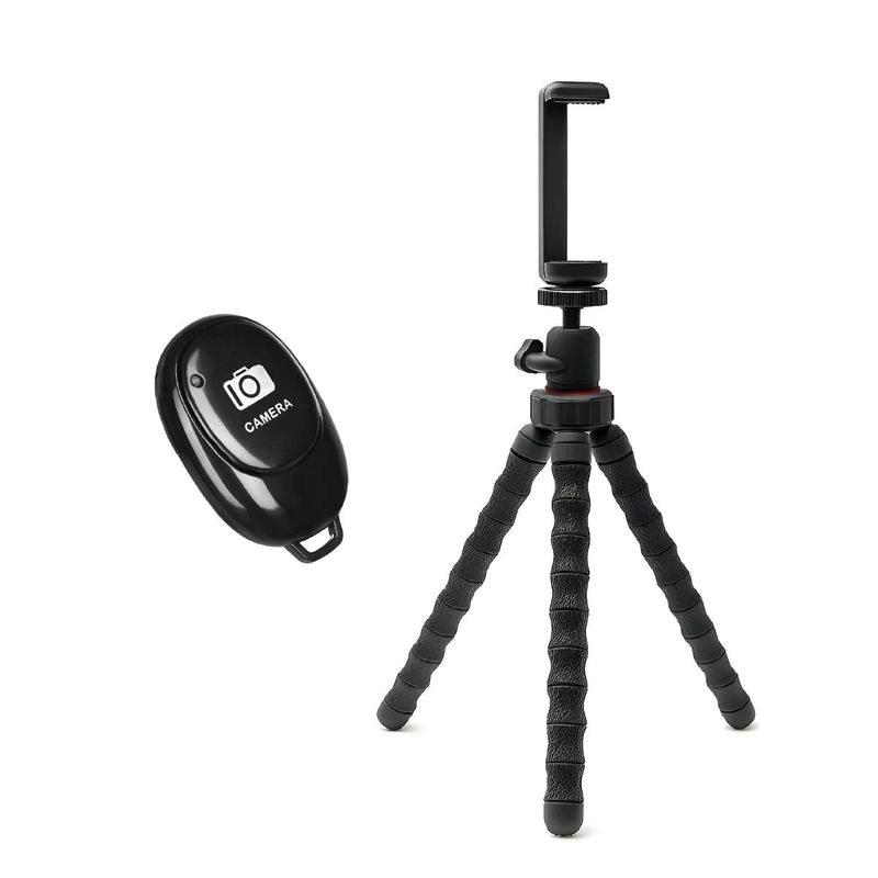 WEIFENG - Tripode MT-86D con Adaptador celular a Trípode  Portátil + Disparador