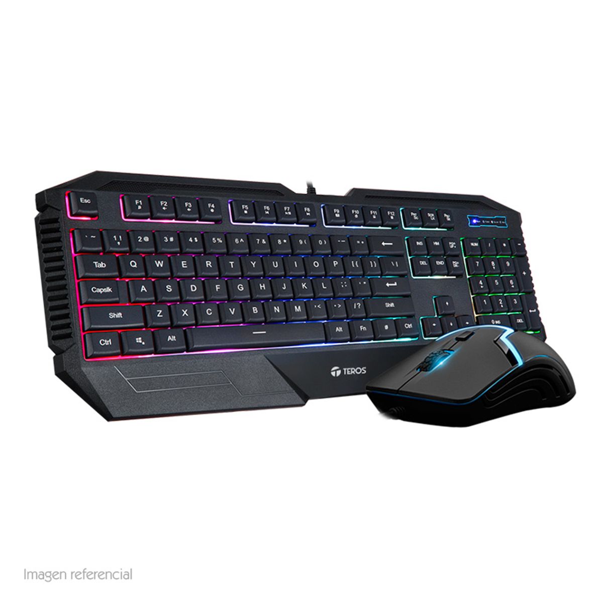 TEROS - Kit TEROS TE-4140N - Teclado y Mouse Gamer