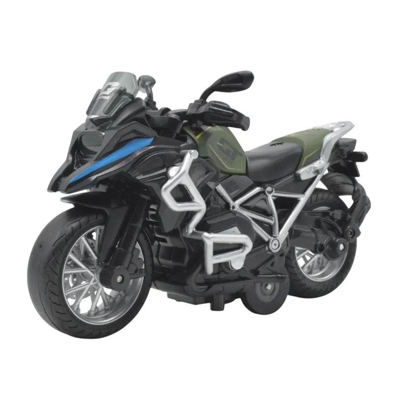 GENERICO - Motocicleta de juguete con luces y sonido verde