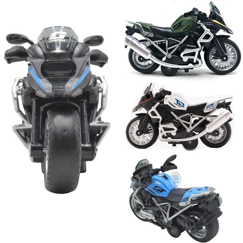 GENERICO - Motocicleta de juguete con luces y sonido azul