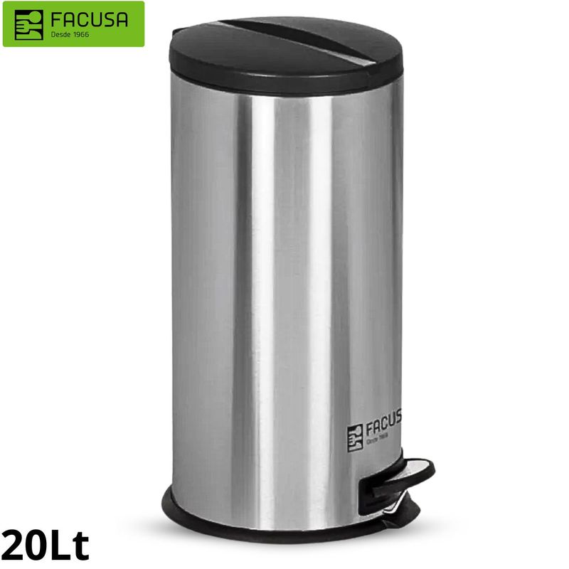 FACUSA - Papelera 20Lt Clean D305X44Cm - Facusa
