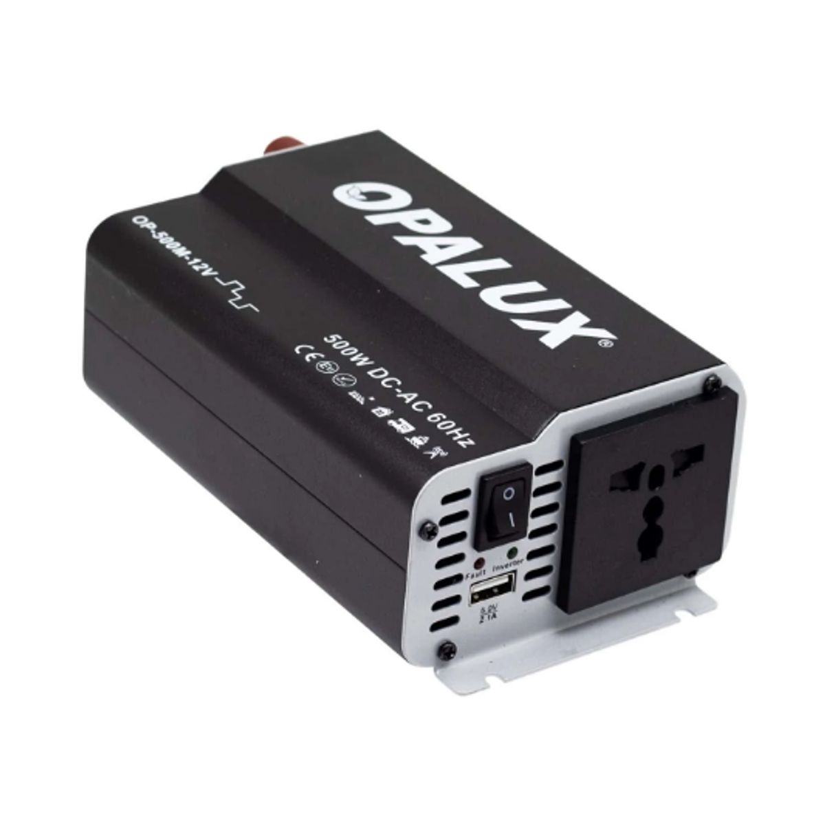 OPALUX - Inversor de Voltaje de Onda Modificada 500W 12V OP-500M-12V OPALUX