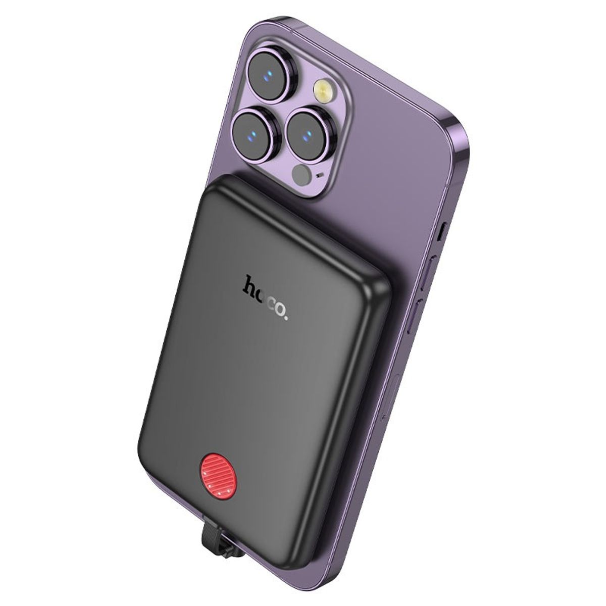 HOCO - Cargador Bateria Portatil - 20W 10000mA Con Cable C - Magnetico Hoco