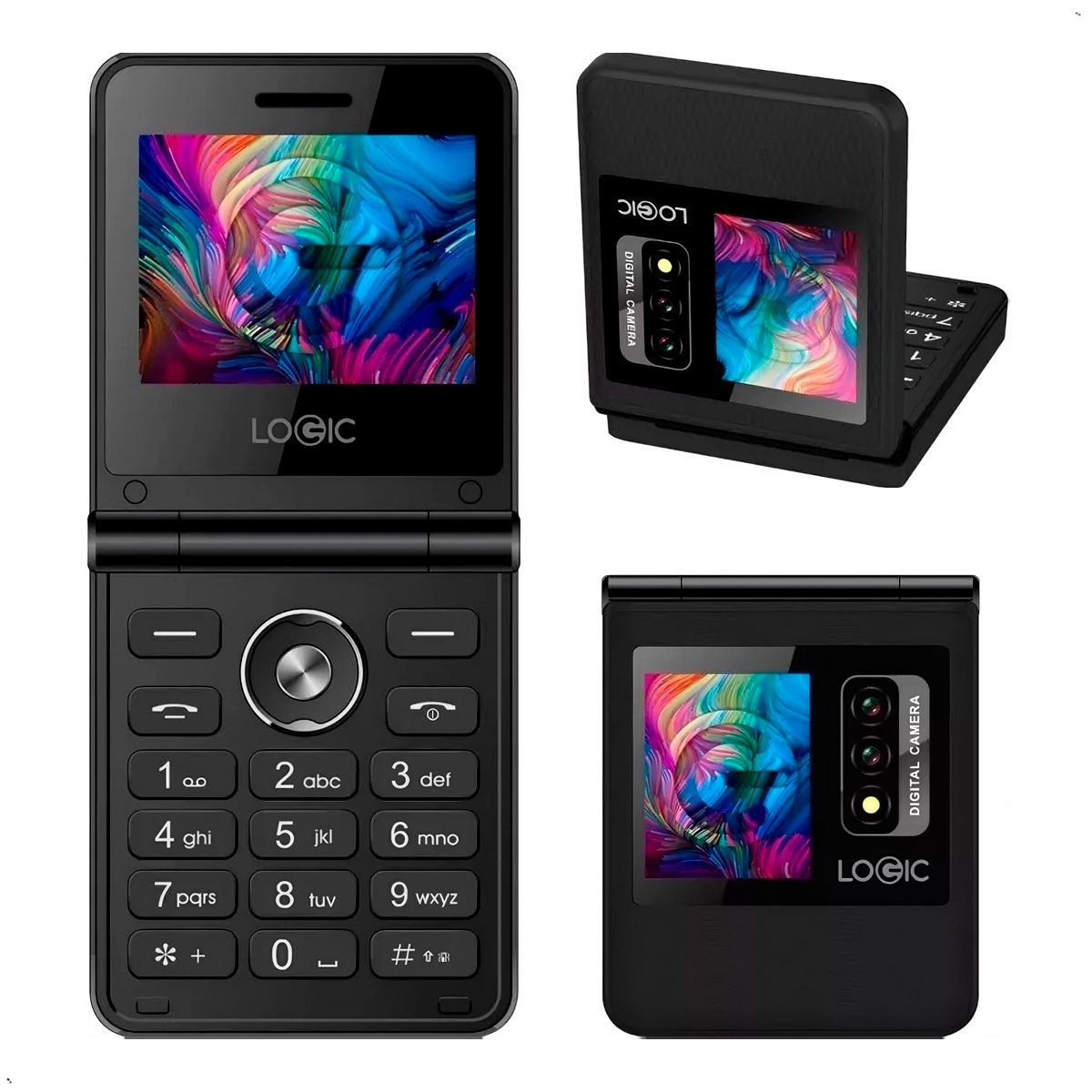 LOGIC - Celular Basico Plegable Logic Z1L 4g Dual Sim Liberado