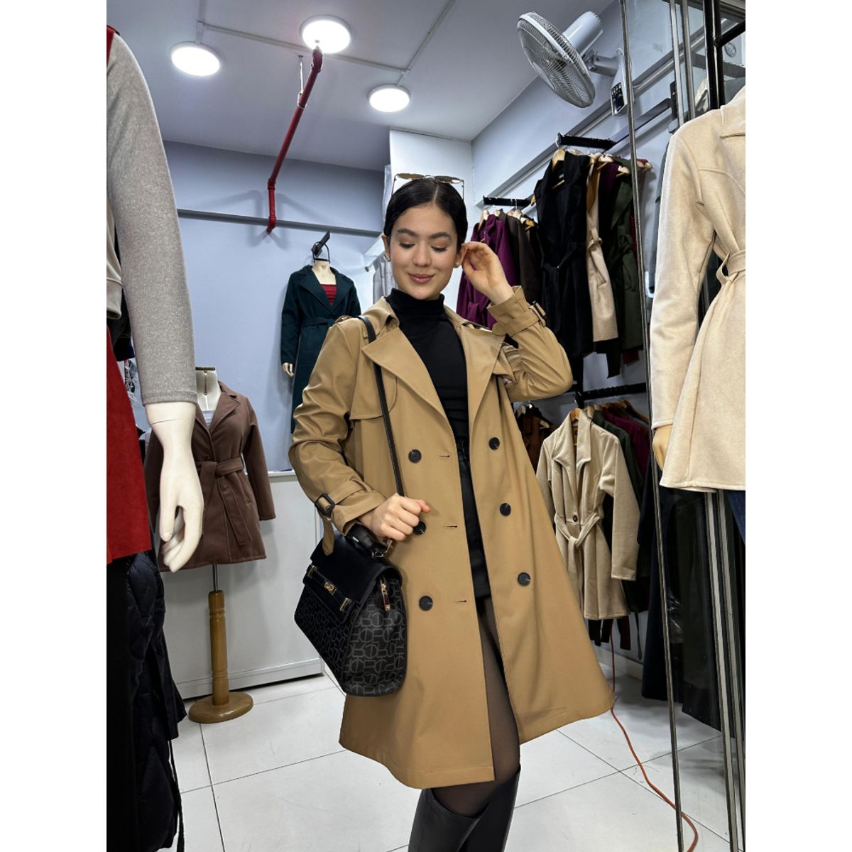 ALLEZ COLLECTION - Gabardina larga casual elegante