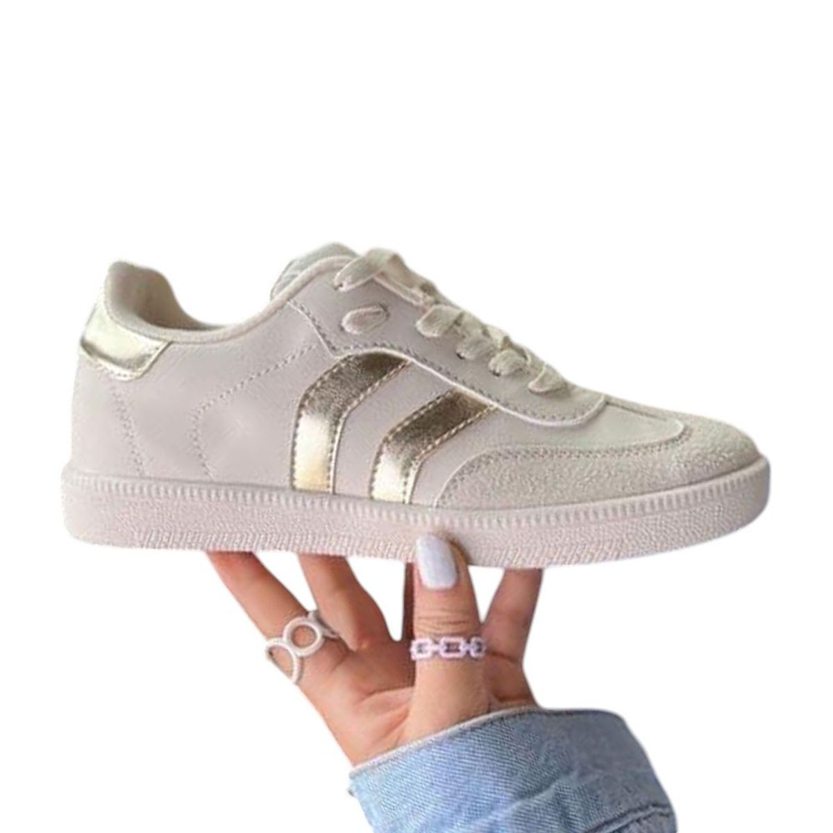 GENERICO - Zapatilla Casual Mujer Yomar Err. Precio Futuro 2086L-48 Dorado