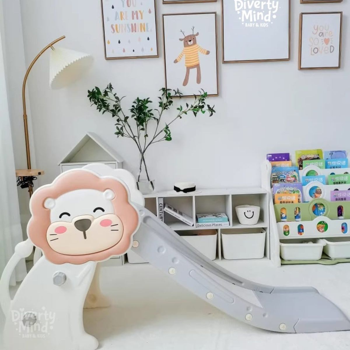 GENERICO - RESBALADERA PARA NIÑOS MODELO LEONCITO