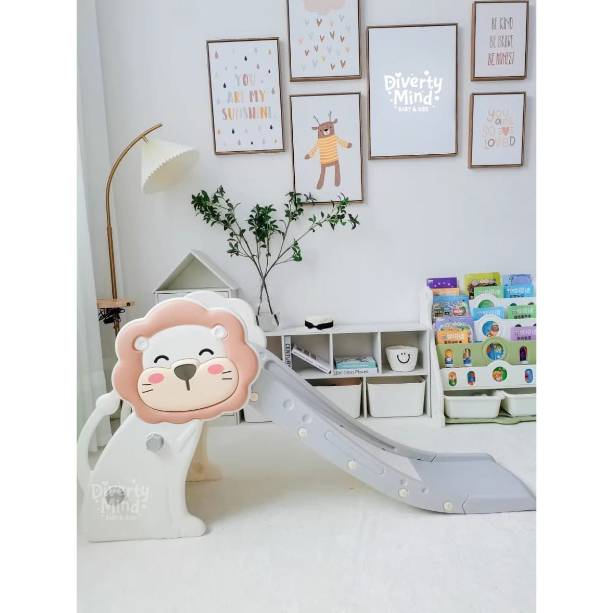 GENERICO - RESBALADERA PARA NIÑOS MODELO LEONCITO