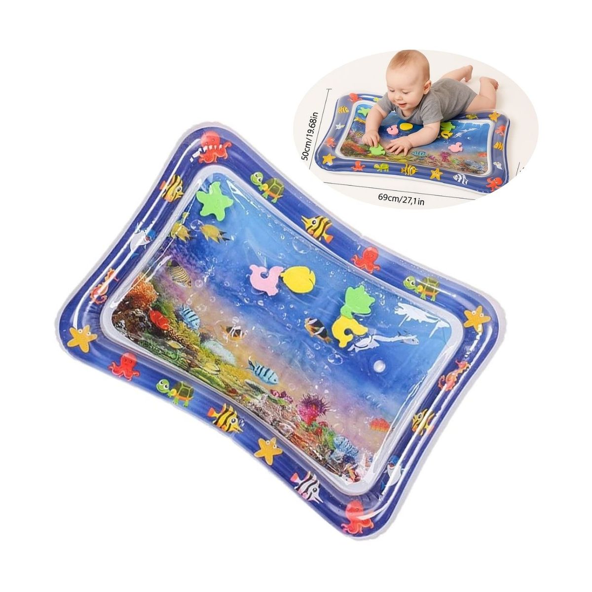 GENERICO - Alfombra Rectangular Sensorial de Agua para Bebé