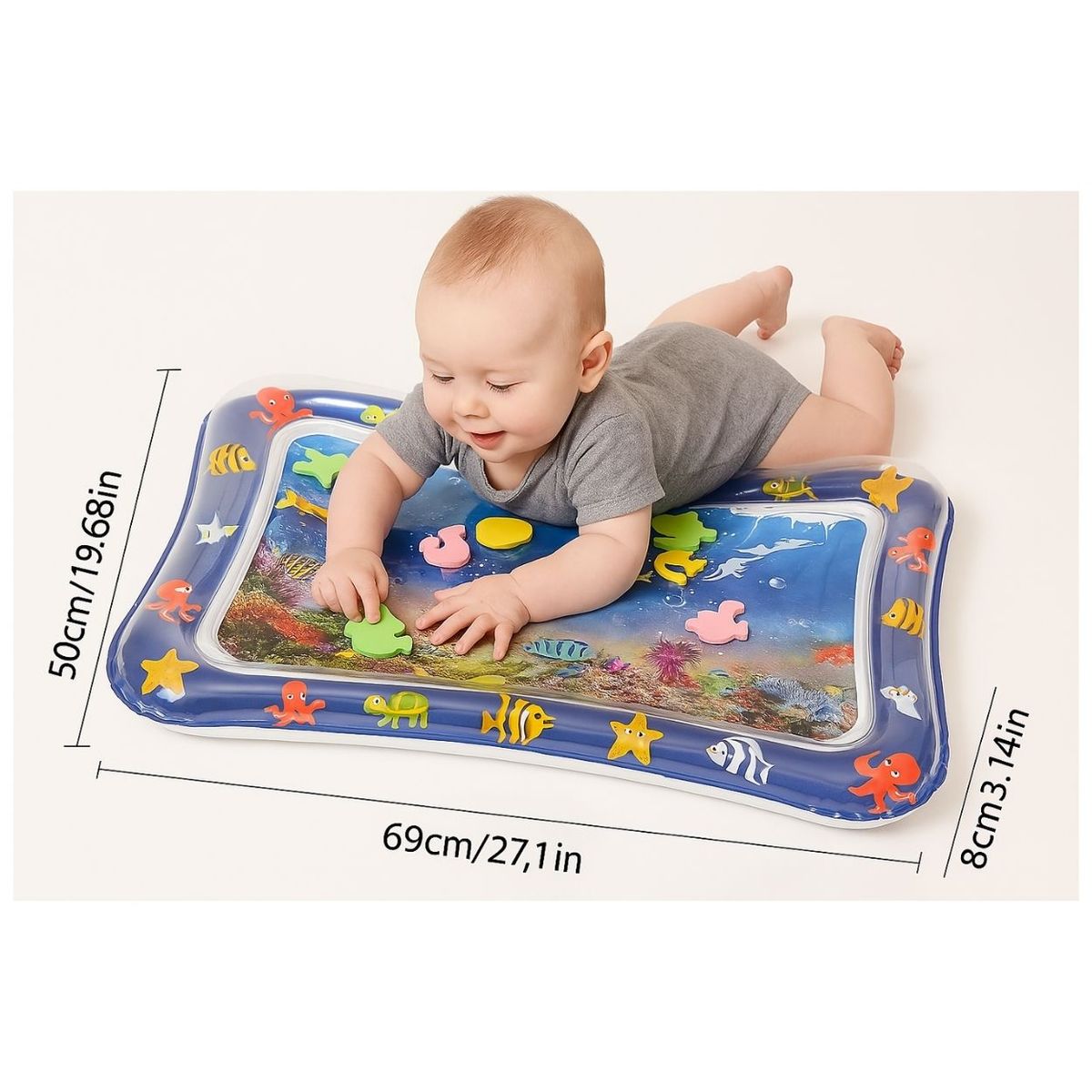 GENERICO - Alfombra Rectangular Sensorial de Agua para Bebé