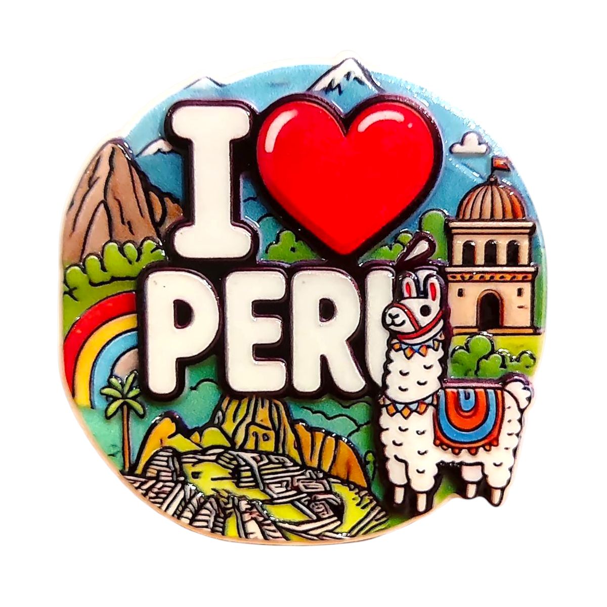 GENERICO - Recuerdo Souvenir Lima Peru - Imán Refrigerador - Present