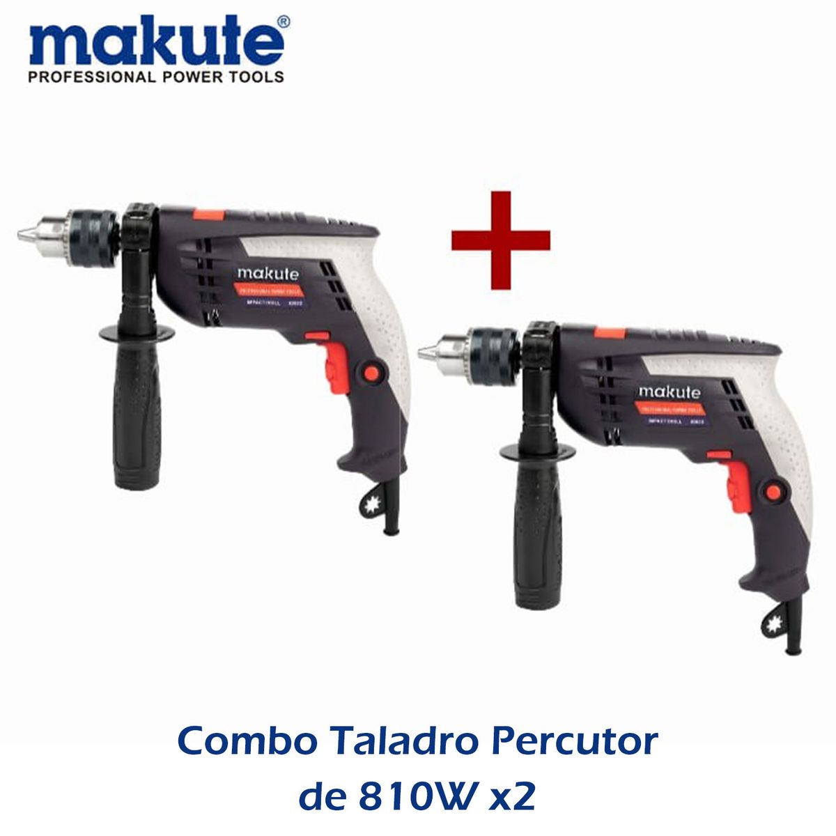 MAKUTE - Combo Dos Taladros Percutores Makute 810W