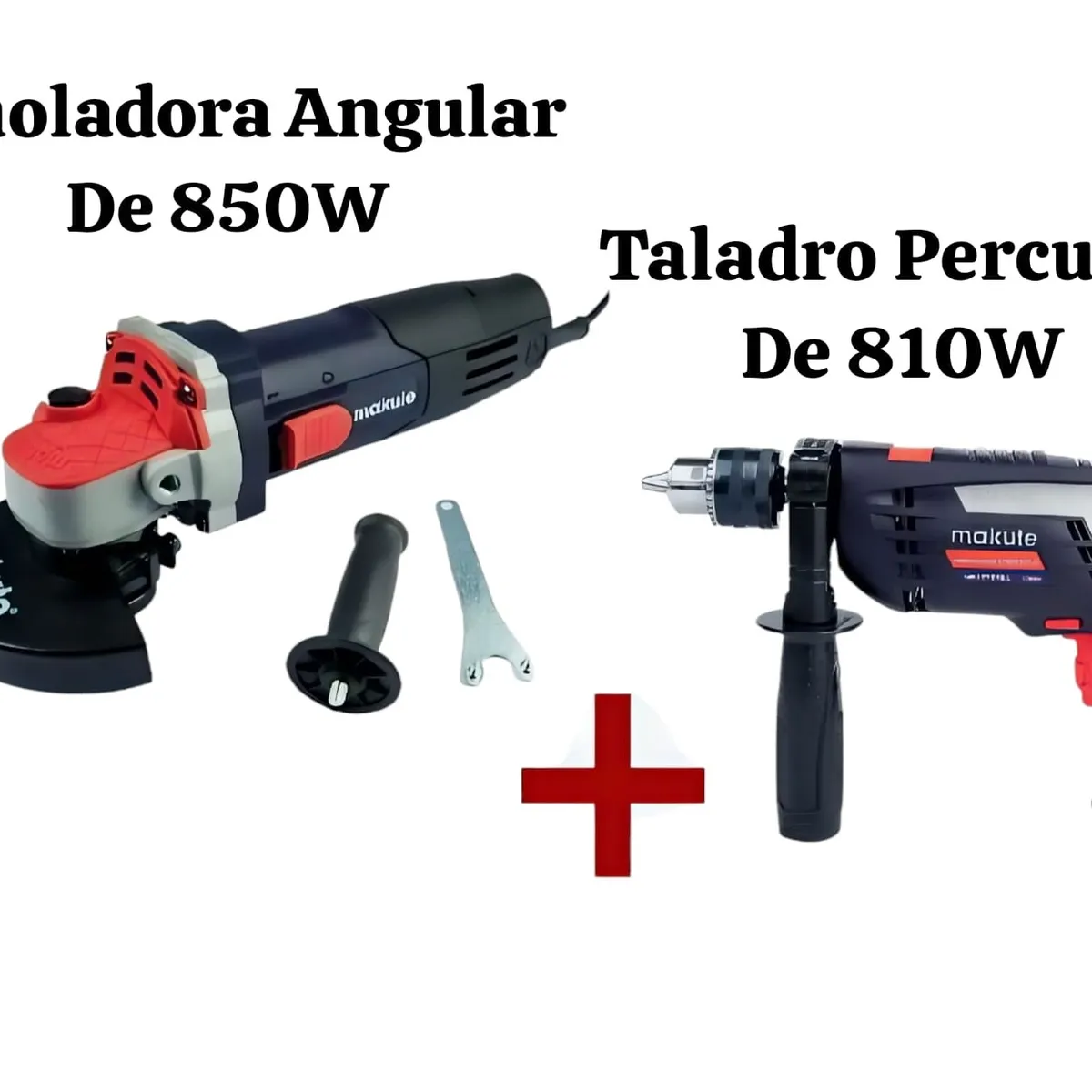 MAKUTE - Combo Amoladora Angular Makute 850W + Taladro Percutor 810W