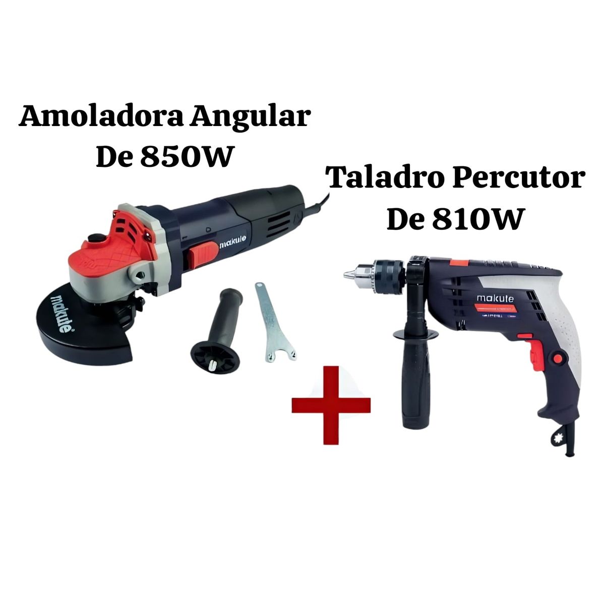 MAKUTE - Combo Amoladora Angular Makute 850W + Taladro Percutor 810W