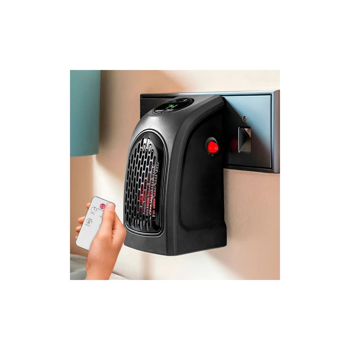 GENERICO - Calefactor Eléctrico Portátil con Control