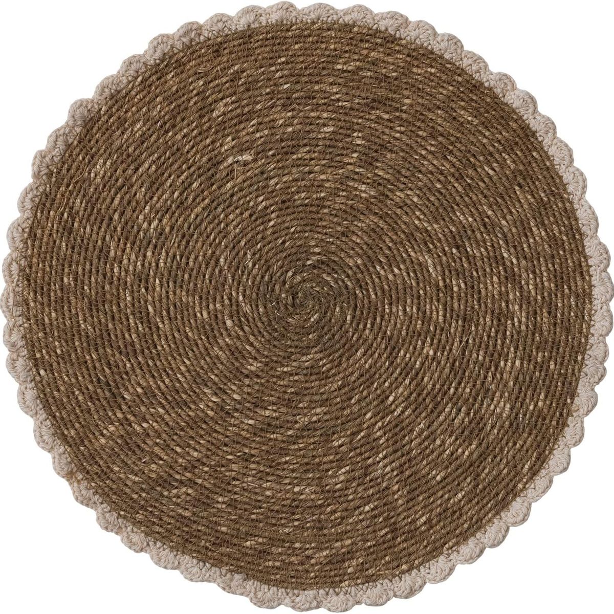 GENERICO - Set de 2 Mantel Individual redondo de paja para mesa de restaurante