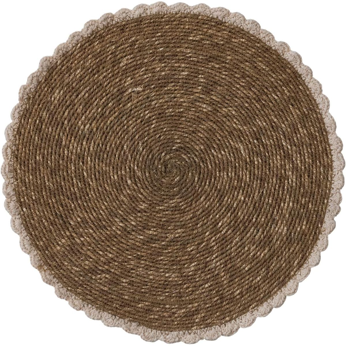GENERICO - Set de 2 Mantel Individual redondo de paja para mesa de restaurante