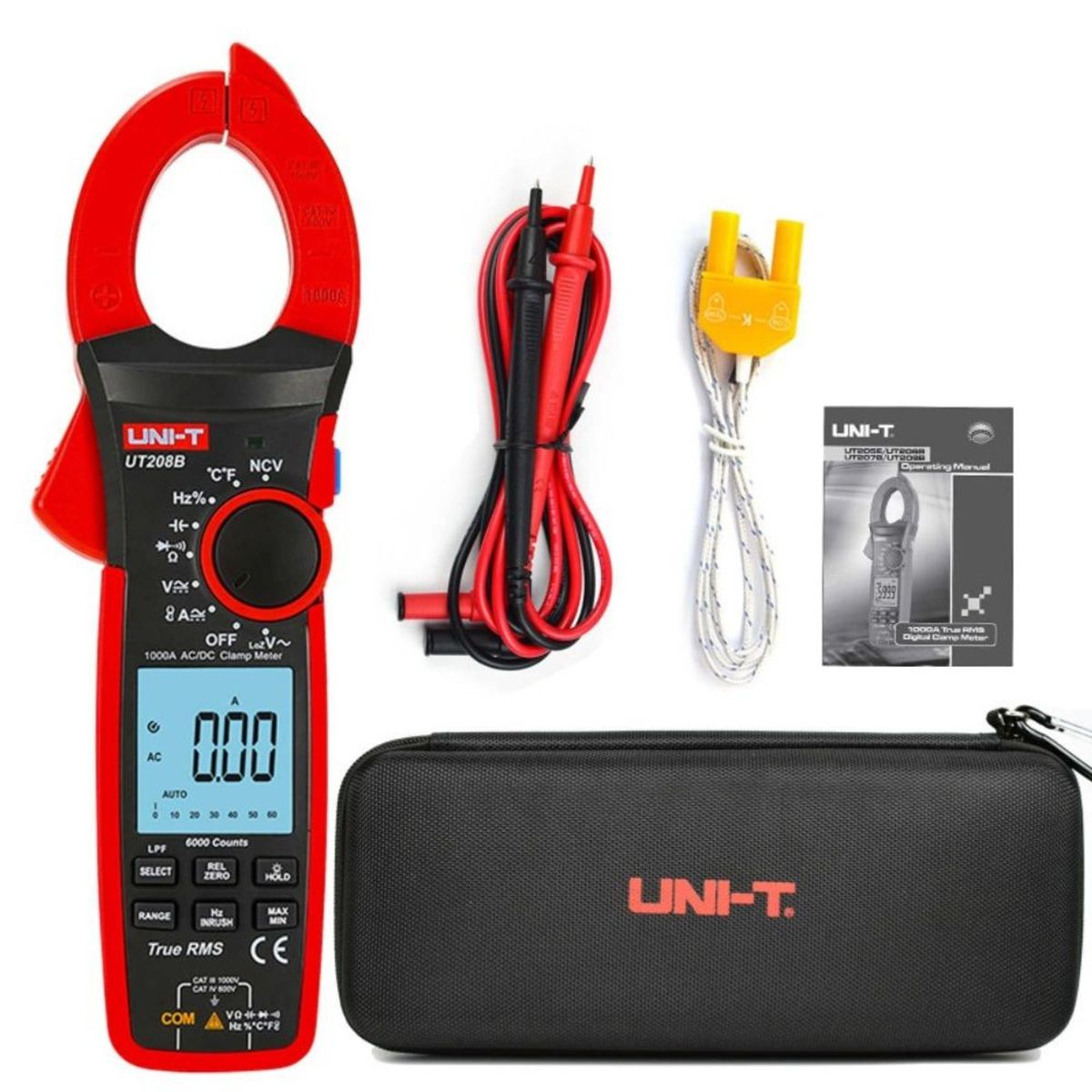 UNI T - Pinza amperimétrica UNI-T UT208B 1000 A CA/CC