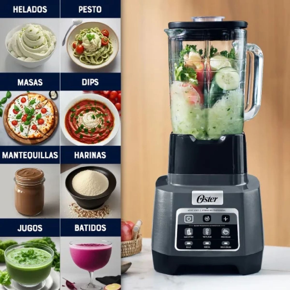 OSTER - Licuadora Oster XTREME MIX con Tecnología Reversible - BLTXPGBW053