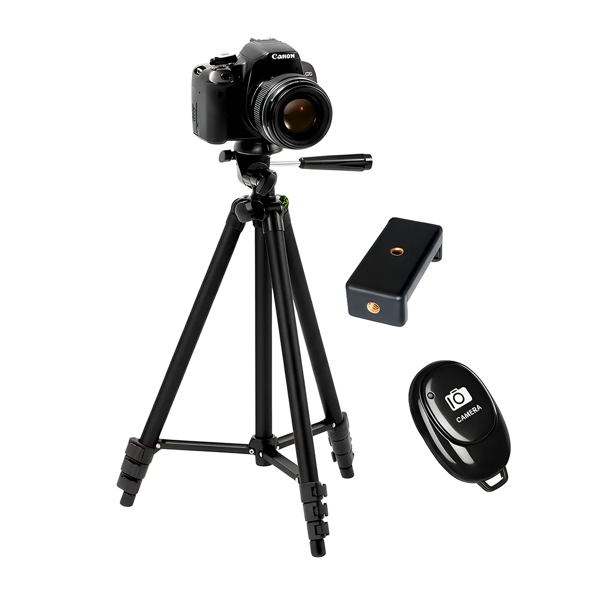 WEIFENG - Trípode Weifeng 1.25 m para Cámara y Celular con Adaptador y Disparador