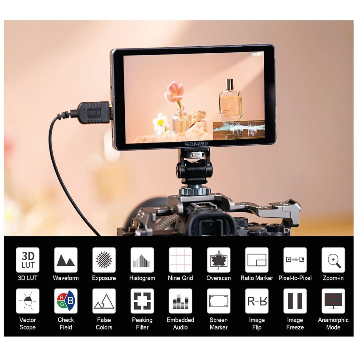 GENERICO - Monitor para Cámara Feelworld PX6L