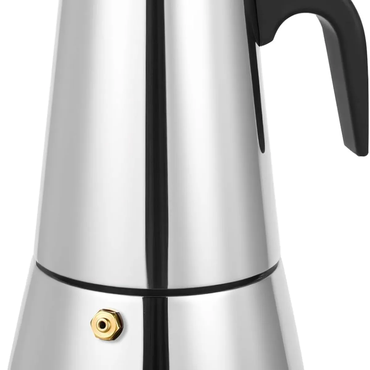 GENERICO - Cafetera  italiana de acero 4 tz