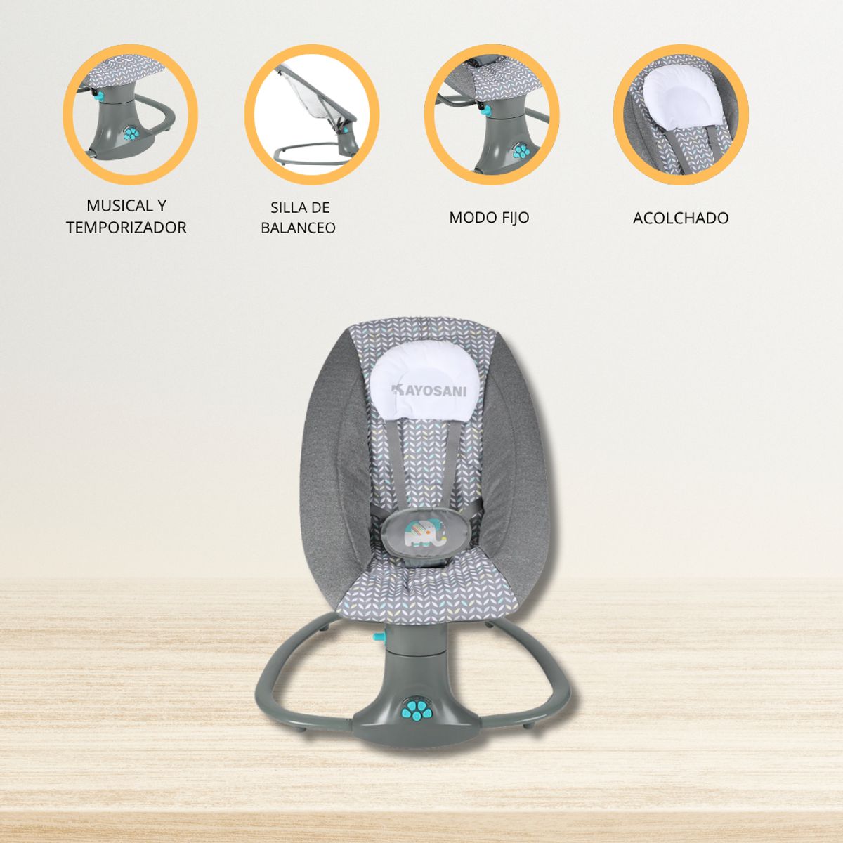 INFANTI - Silla Nido 3 en 1 INFANTI «DELUXE» Gray