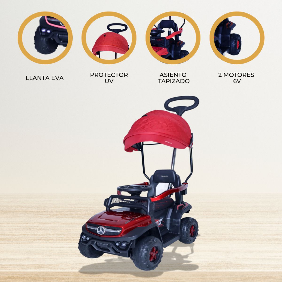 BEAUTIFUL - Correpasillo a batería «ROWL» Red