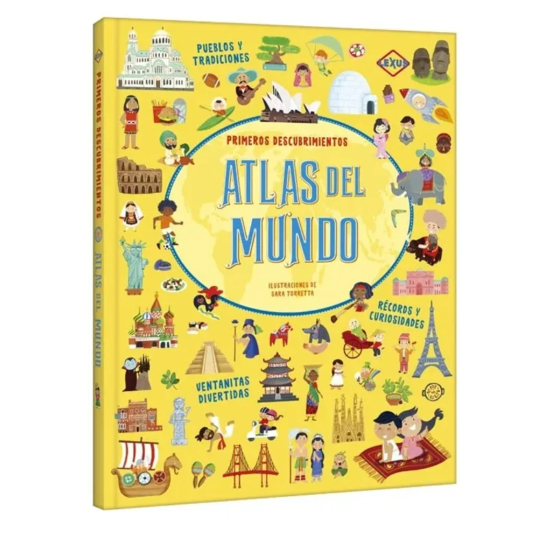 LEXUS - Primero Descubrimientos Atlas del Mundo - Libro Infantil