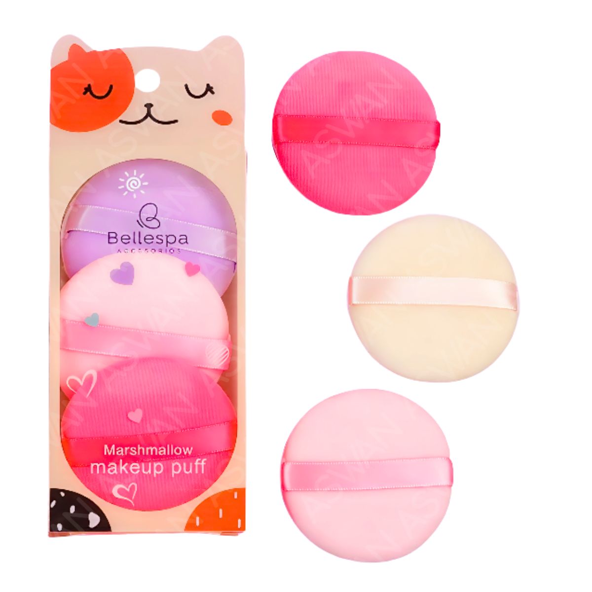 GENERICO - Set Esponja Redonda x3 Piezas - Bellespa