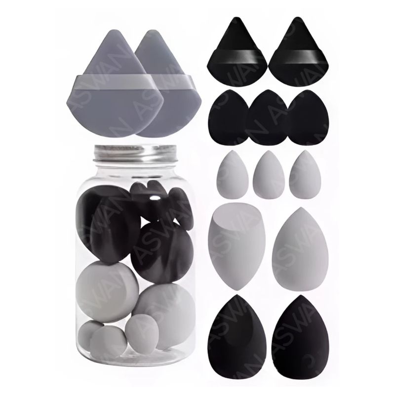 GENERICO - Set de Esponjas Para Maquillaje x7 Piezas Rosas