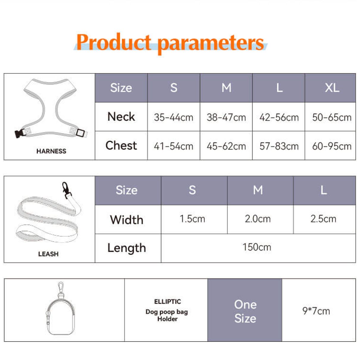 GENERICO - PECHERA MONSTER + CORREA + BOLSADISPENSADORAS TALLA S ROSADO