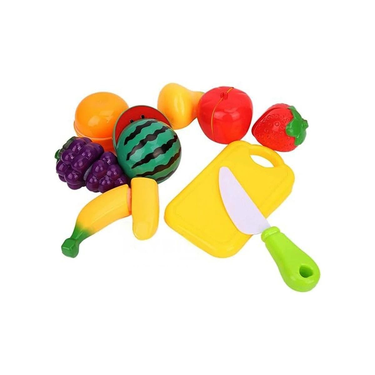 GENERICO - Set con Tabla de Cortar Didactico con Bandeja de Frutas