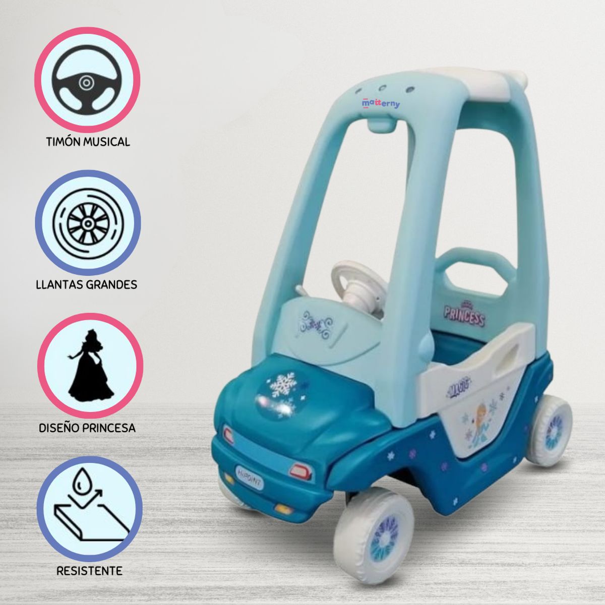 CUZKA - Carro Gogo Car «PRINCESS» Light blue