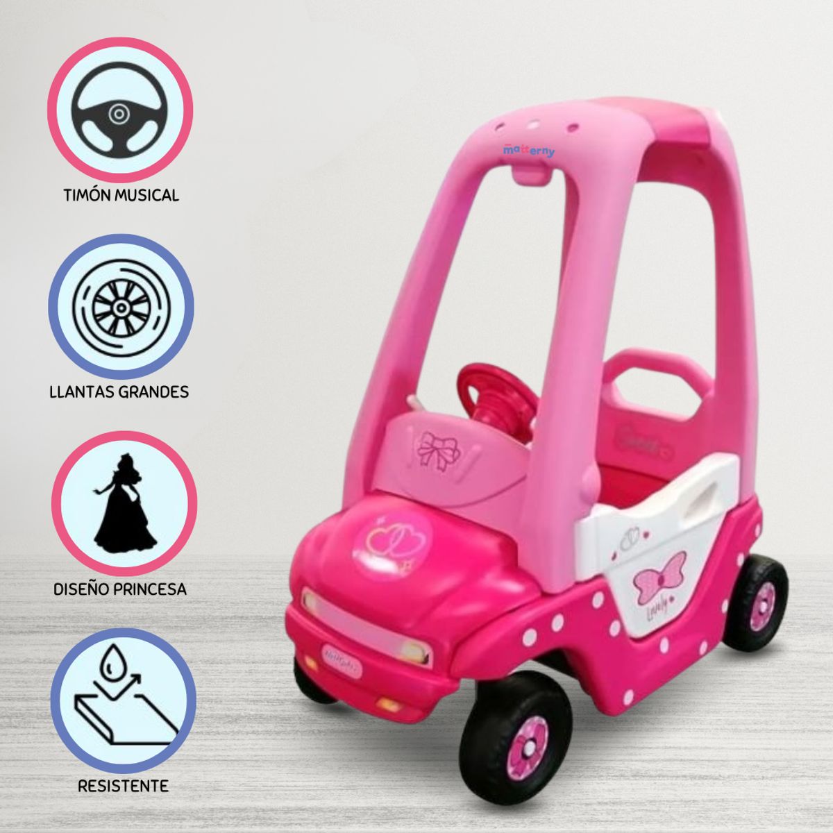 CUZKA - Carro Gogo Car «PRINCESS» Pink